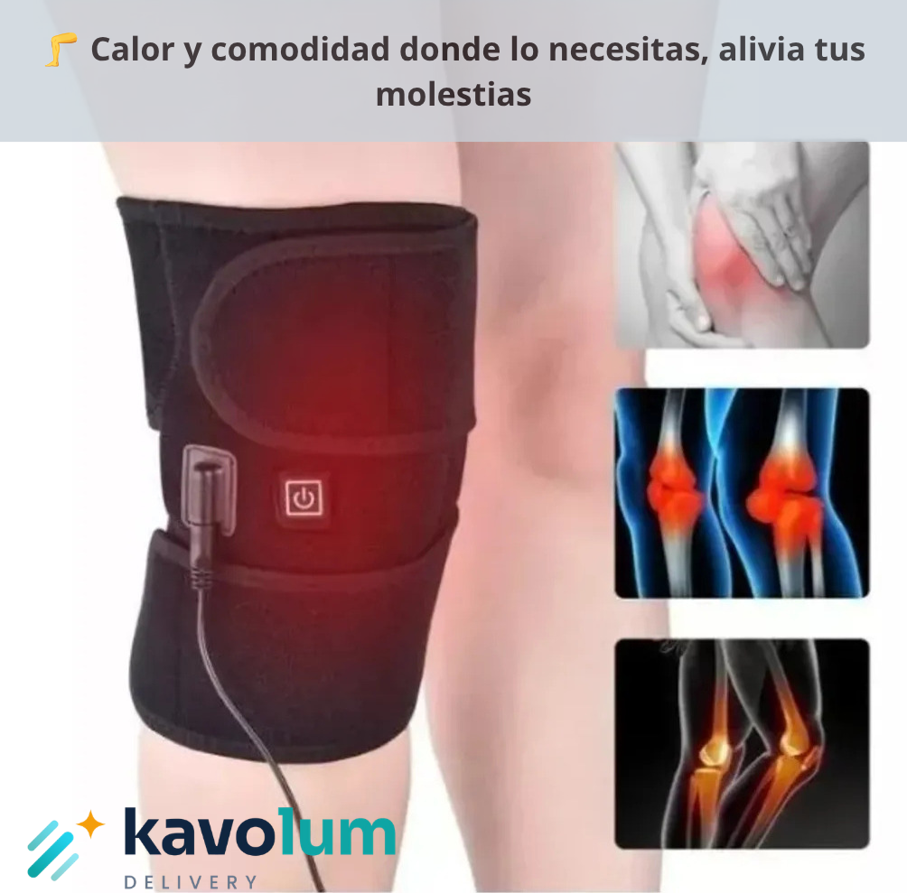 🦵🔥 Rodillera eléctrica con terapia de calor — Ajustable y portátil